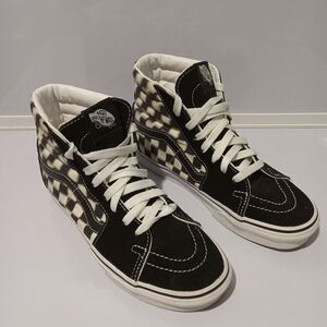 VANS Sk8-Hi Bolt Checkerboard Skate Board Sneakers Women's 6.5